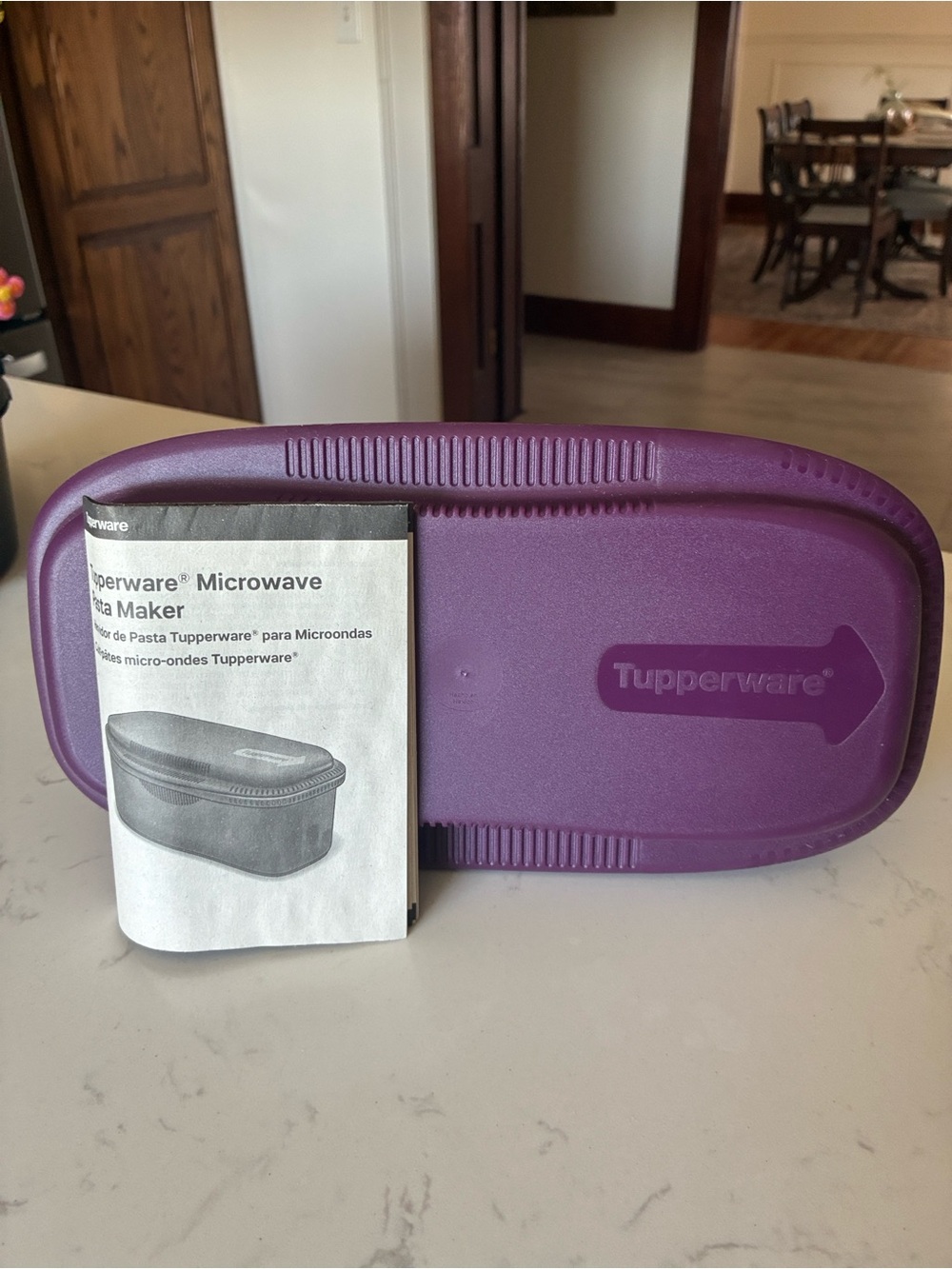 NEW Tupperware Purple Microwave Pasta Maker